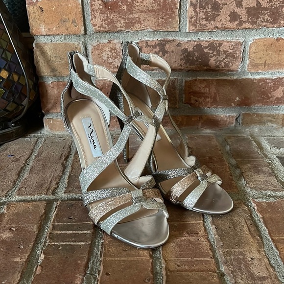 Nina Casey Strappy Heeled Sandals - Picture 1 of 9